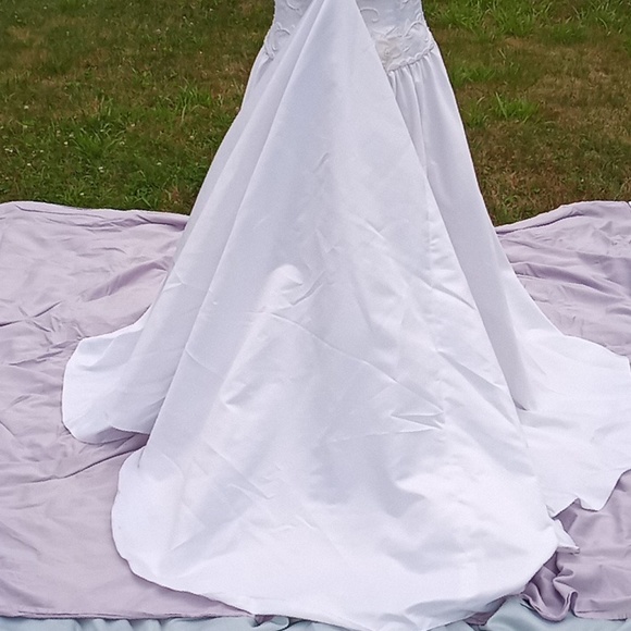 Custom Dressmaker-Made Satin Wedding Dress. - Picture 8 of 10